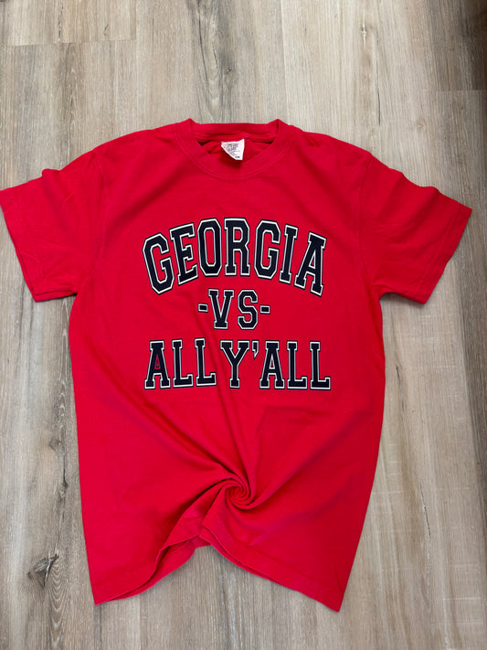 Georgia VS. All Yall Red Tee