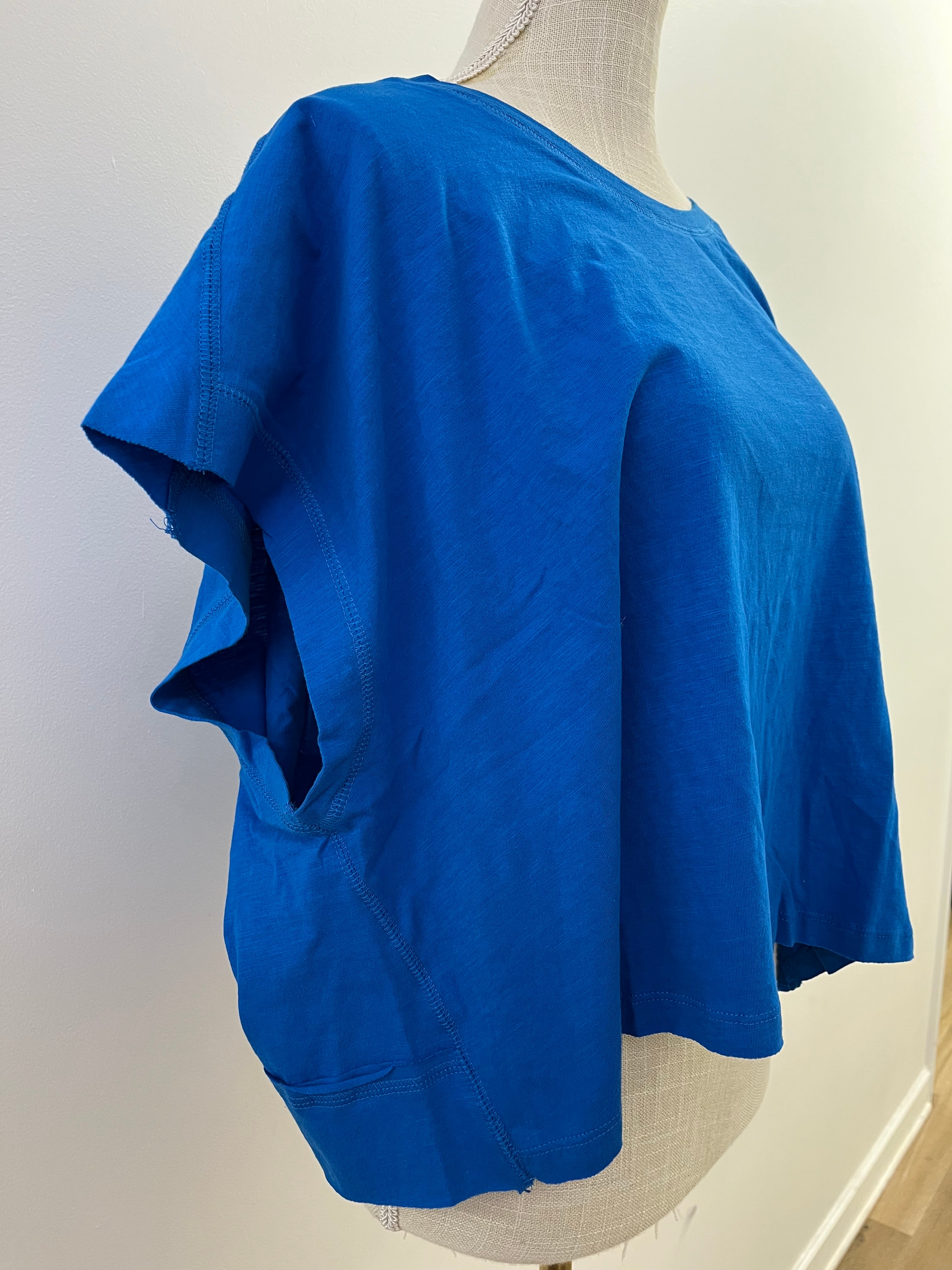 Cotton Slub Open Back Top
