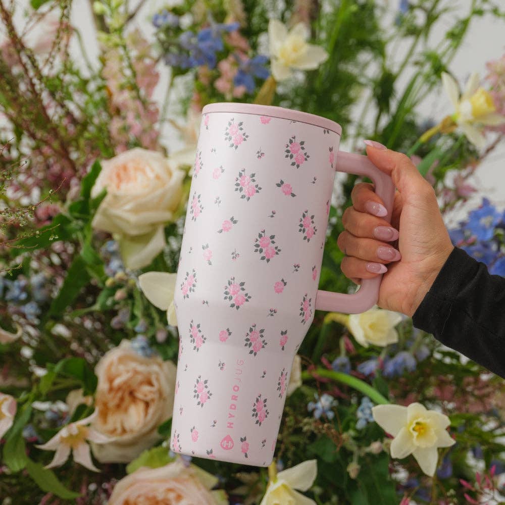 Wildrose HydroJug 40 oz Traveler Tumbler: Wildrose
