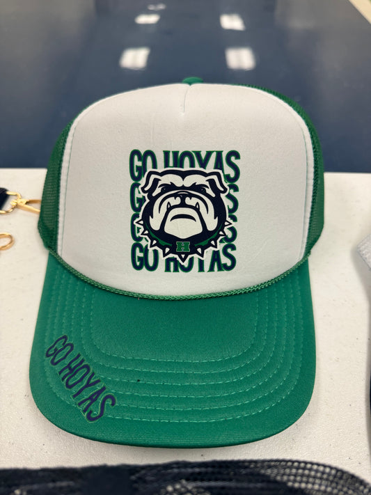 Go Hoyas Mascot Stacked Trucker Hat