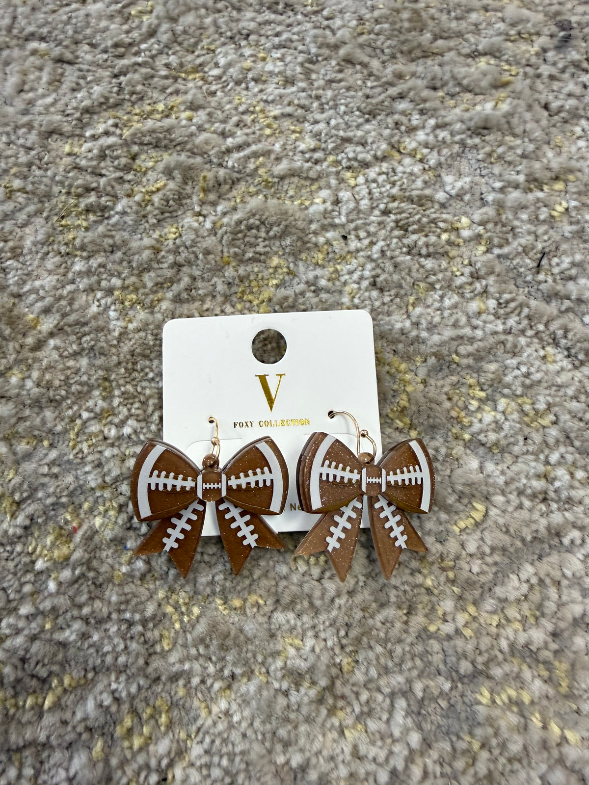 Football bow dangles