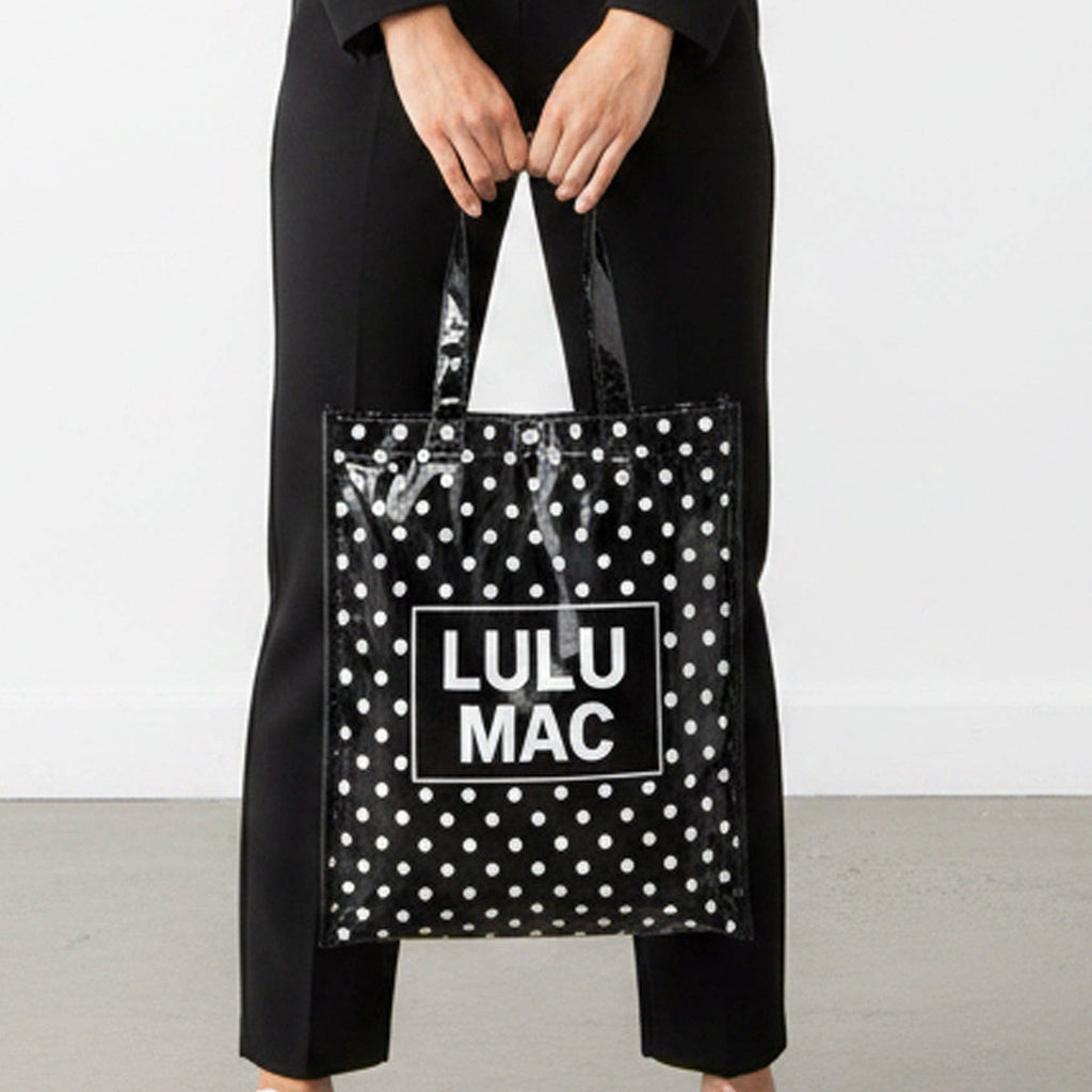 LULU MAC REUSABLE POLKA DOT TOTE BAG
