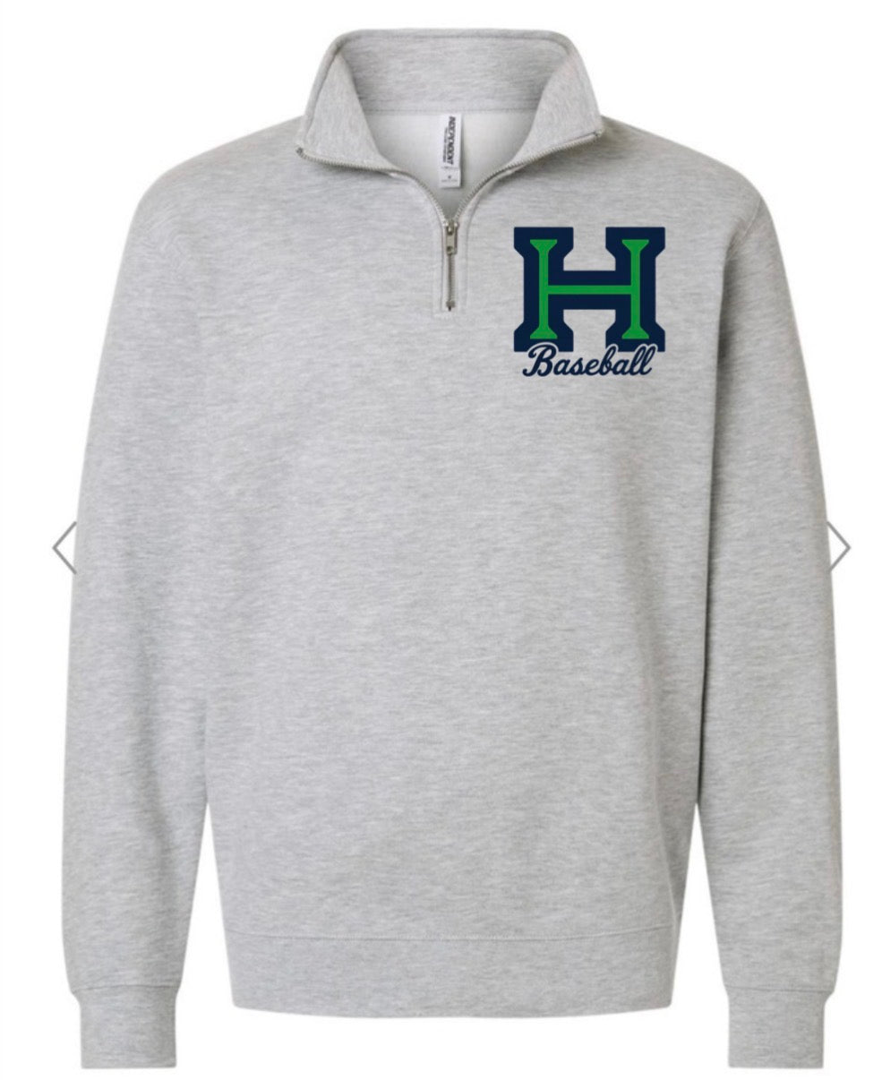 QUARTER ZIPS - Harrison baseball printed