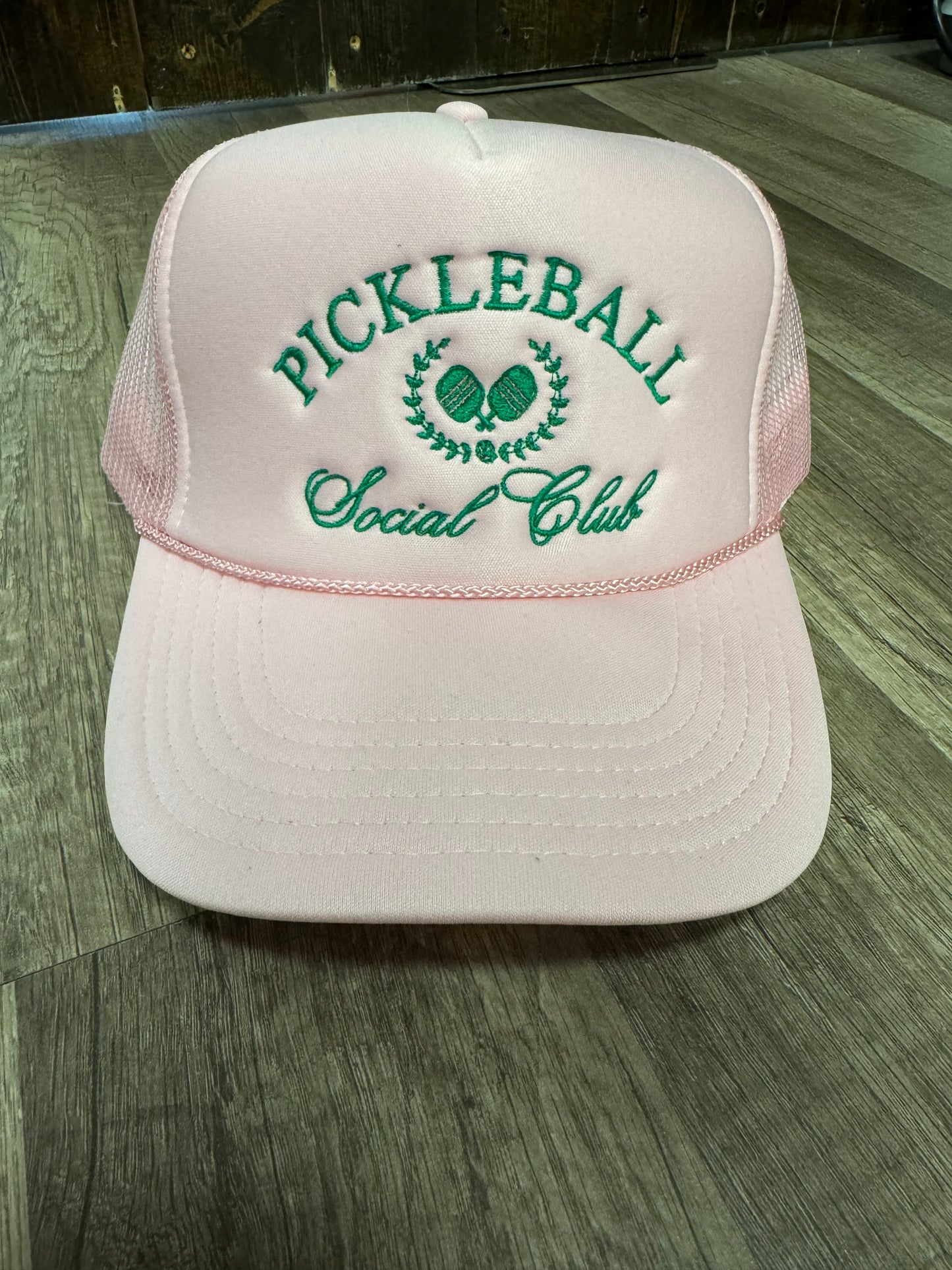 Pickleball Social Club Pink Trucker Hat