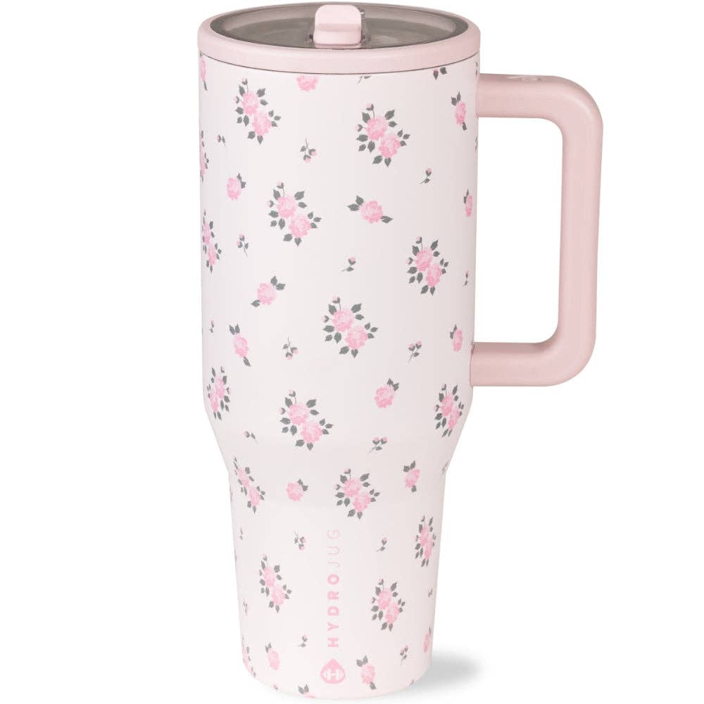 Wildrose HydroJug 40 oz Traveler Tumbler: Wildrose
