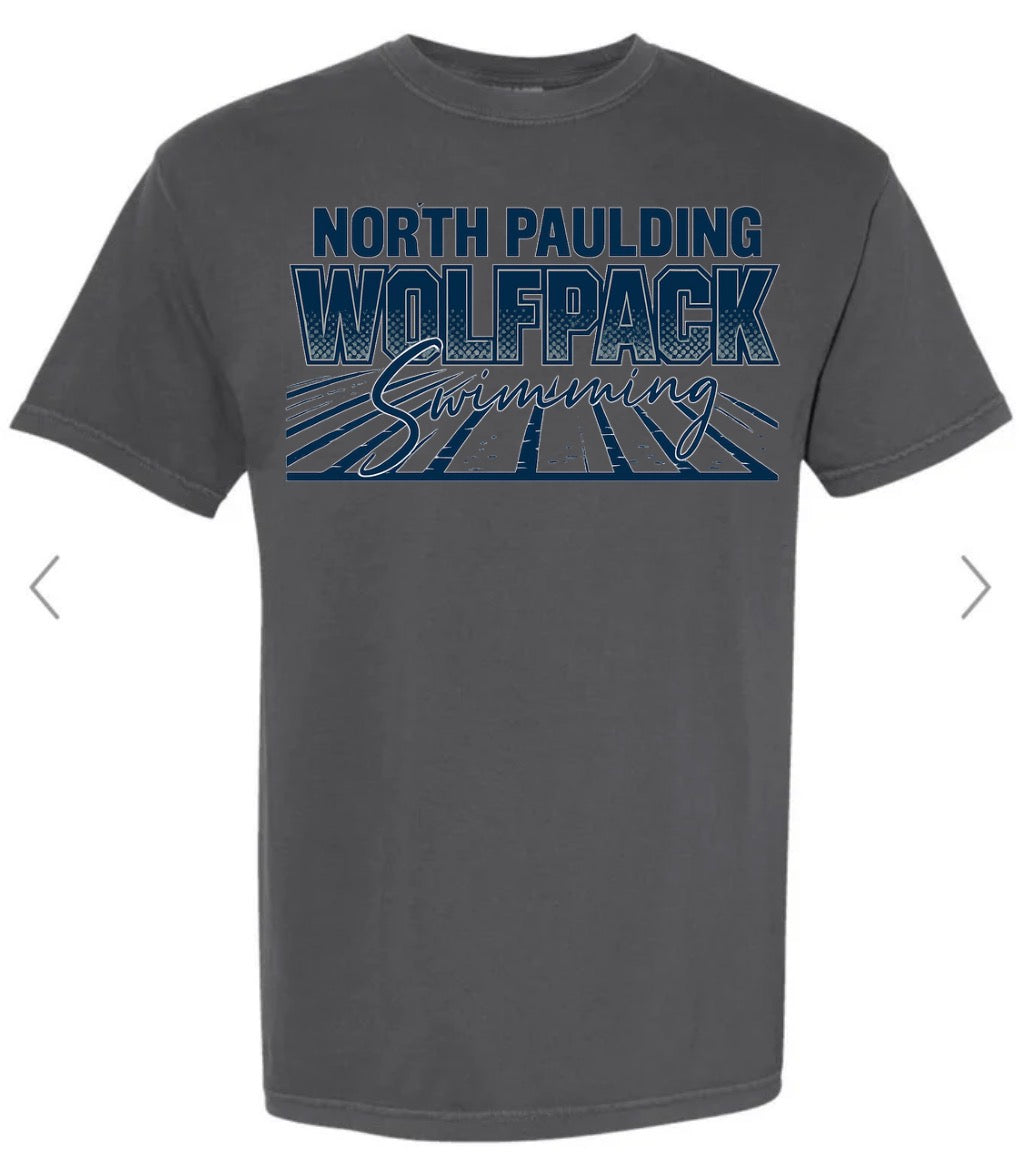 North Paulding Wolfpack Swimming on Dark Grey