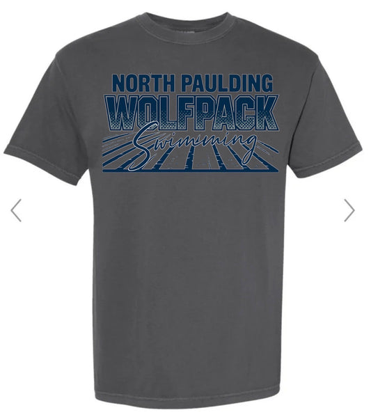 North Paulding Wolfpack Swimming on Dark Grey