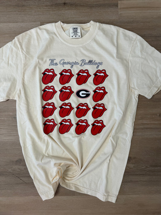 Georgia Bulldogs Rolling Stones Tee