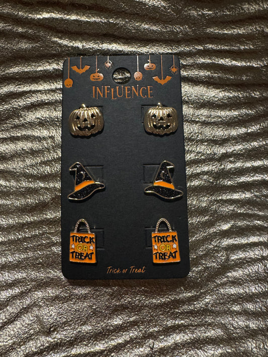 3 pack halloween studs