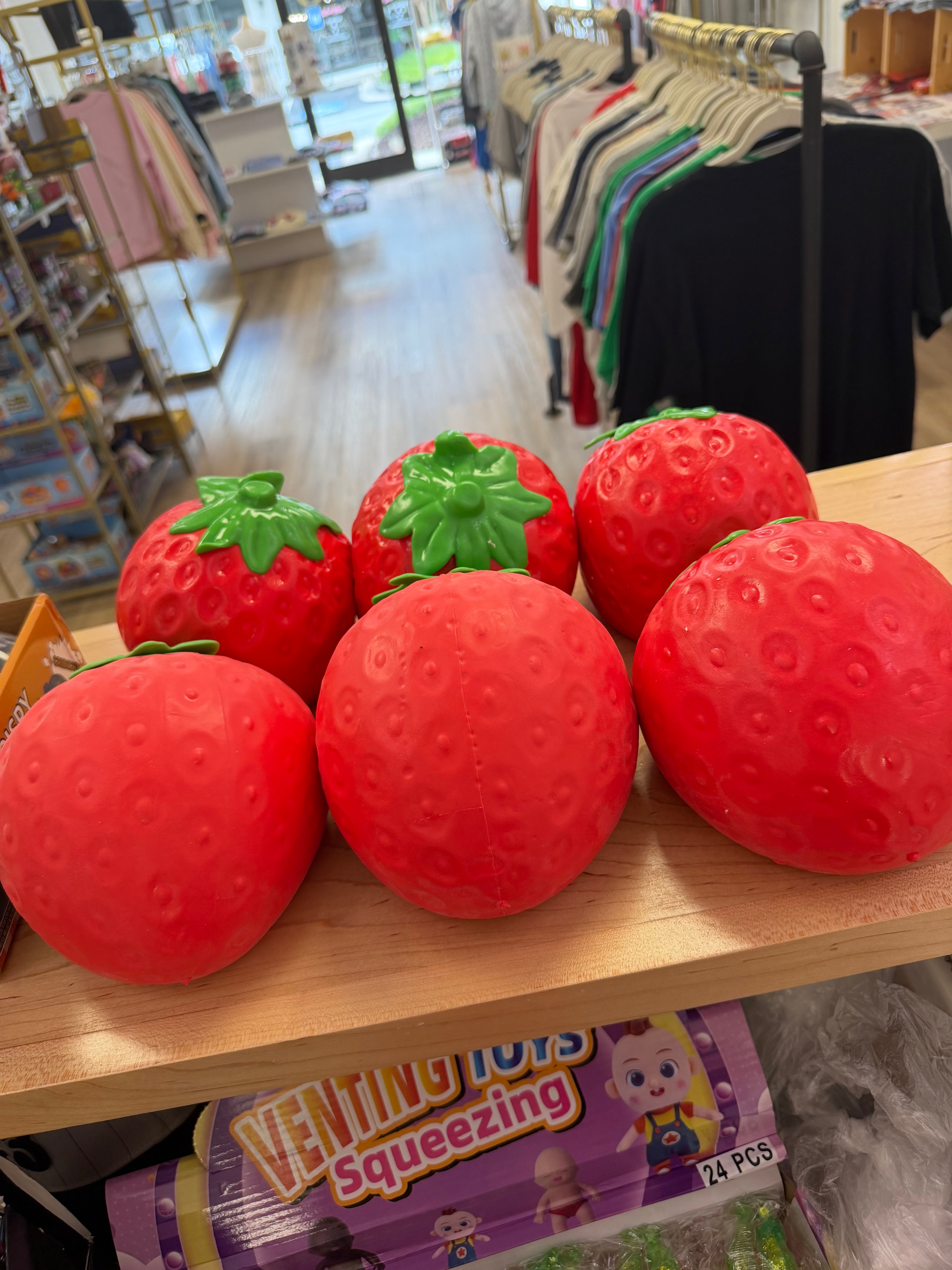 Jumbo strawberry squishy
