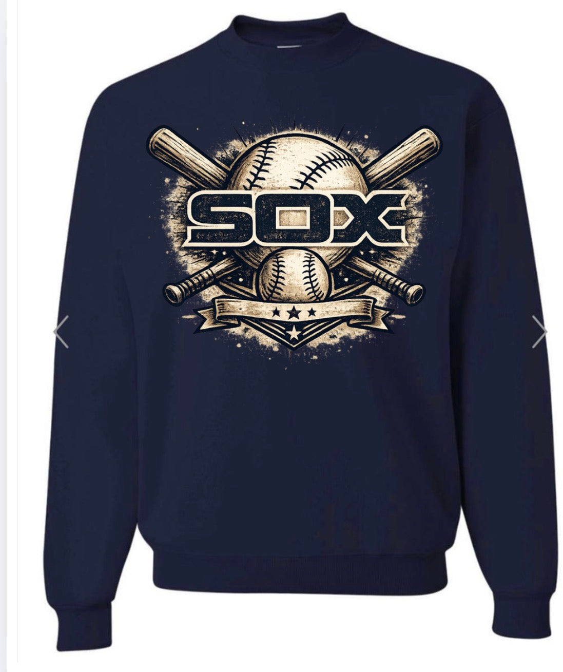 Sox Baseball brown on navy