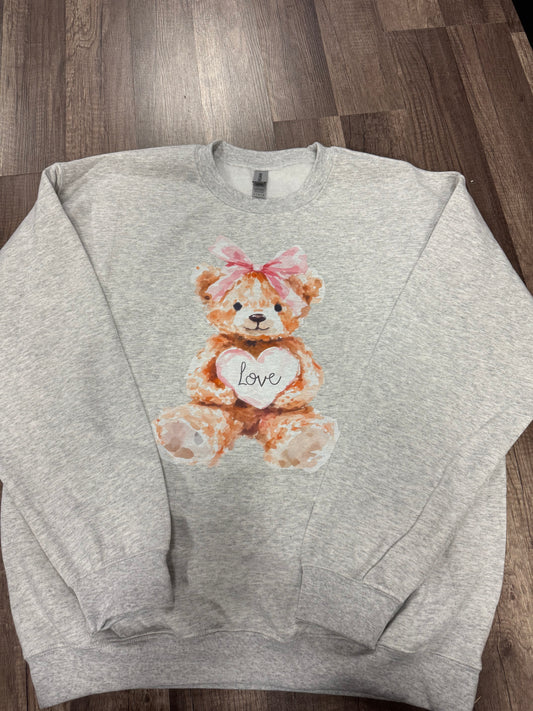 Teddy Bear with Love Vintage Sweatshirt