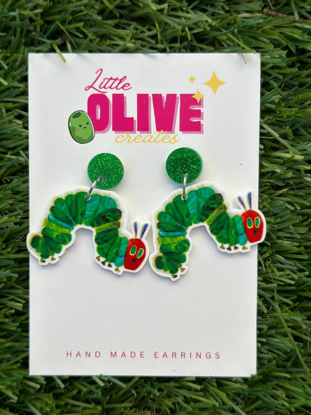 The Hungry Caterpillar Teacher Book Week Earrings: Stud