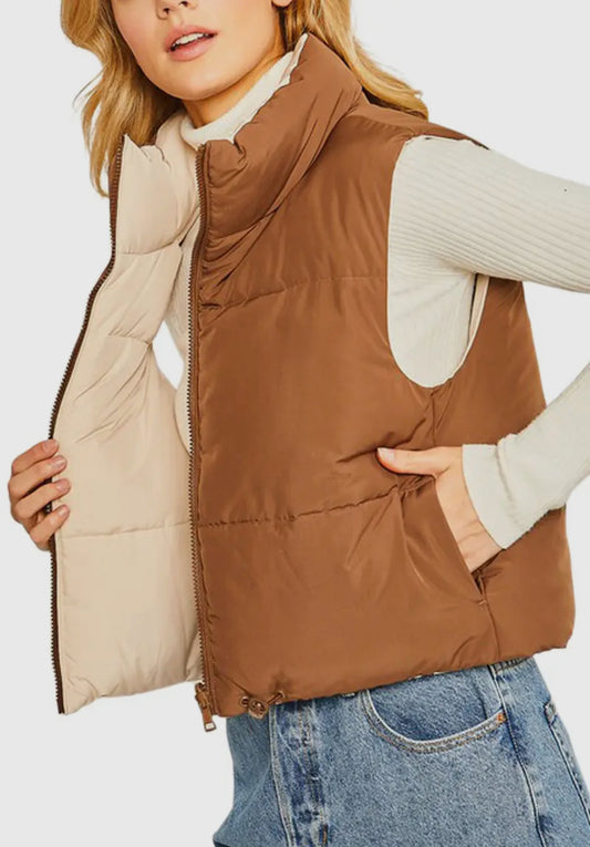 Cocoa Puffer Reversible Vest