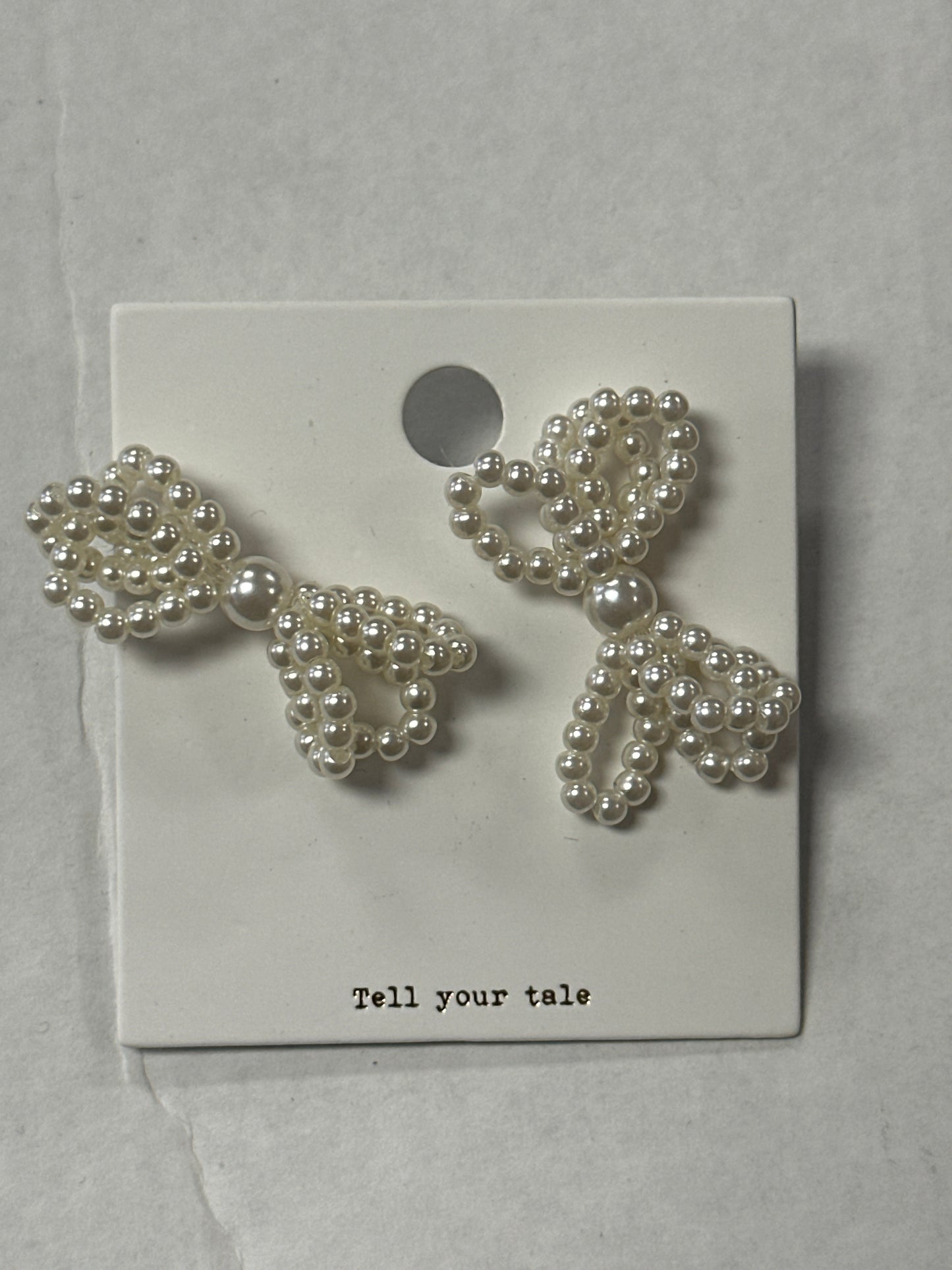 Pearl Bow Studs