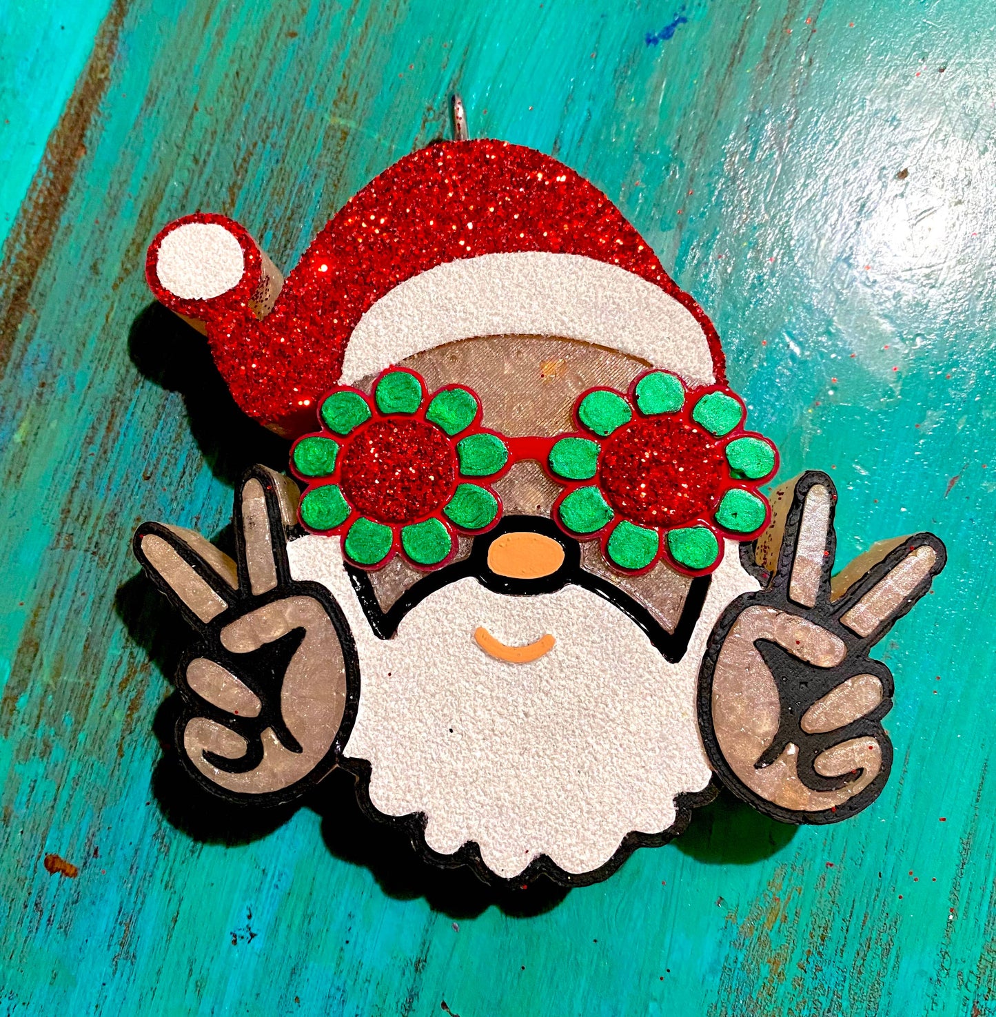 Groovy Santa Air Freshener: Christmas Snack Cake / Without Glitter