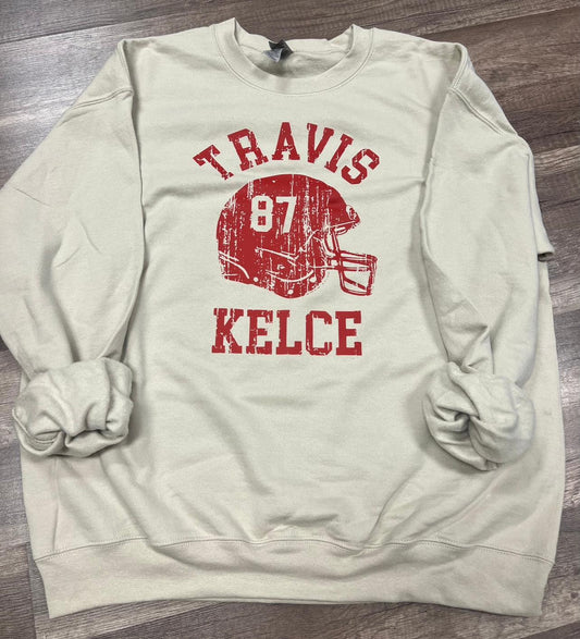 Travis Kelce helmet sweatshirt