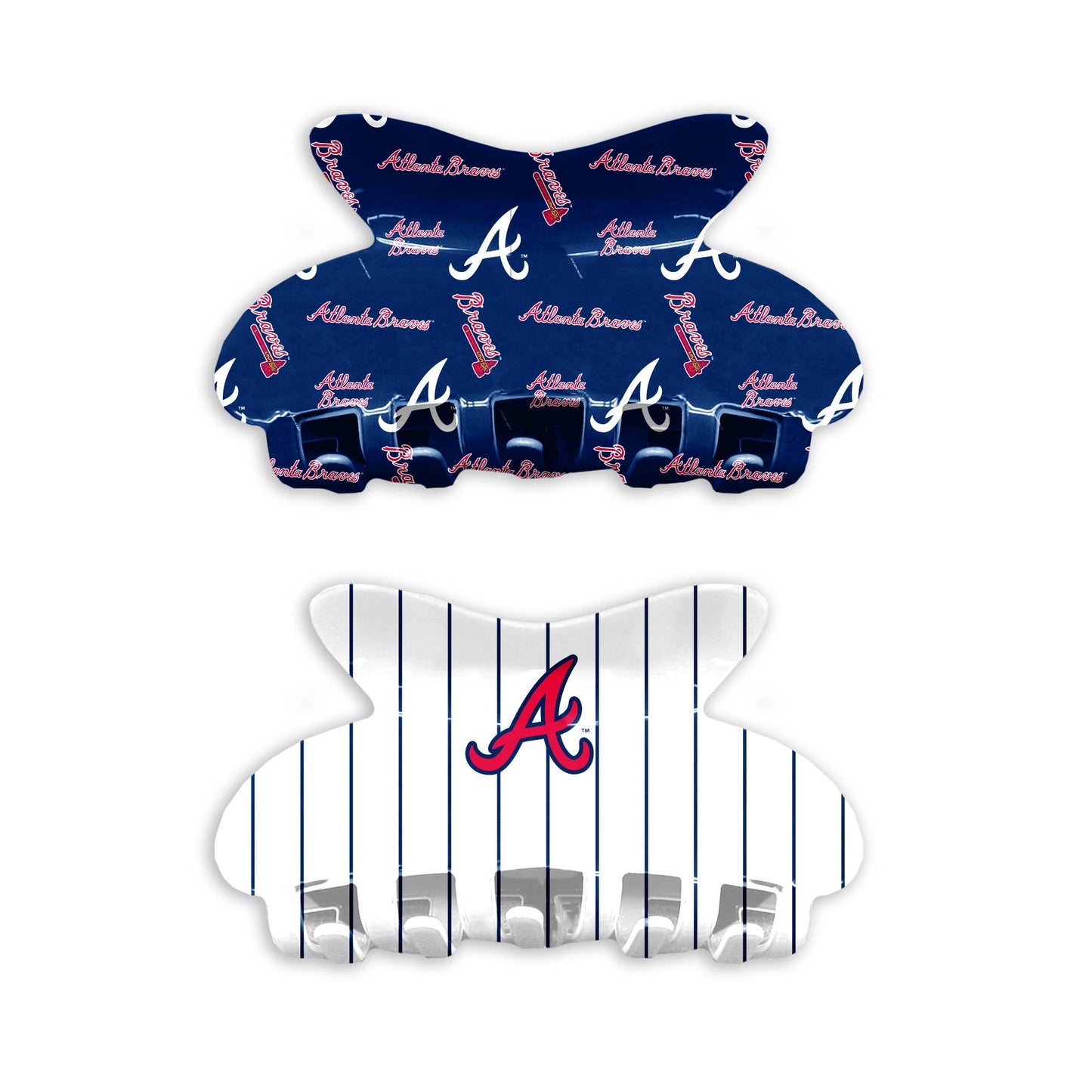 MLB Atlanta Braves Team Hair Claw Set