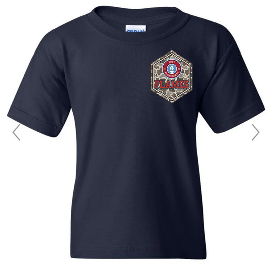 Frey Flames Camo Front/Back on Navy
