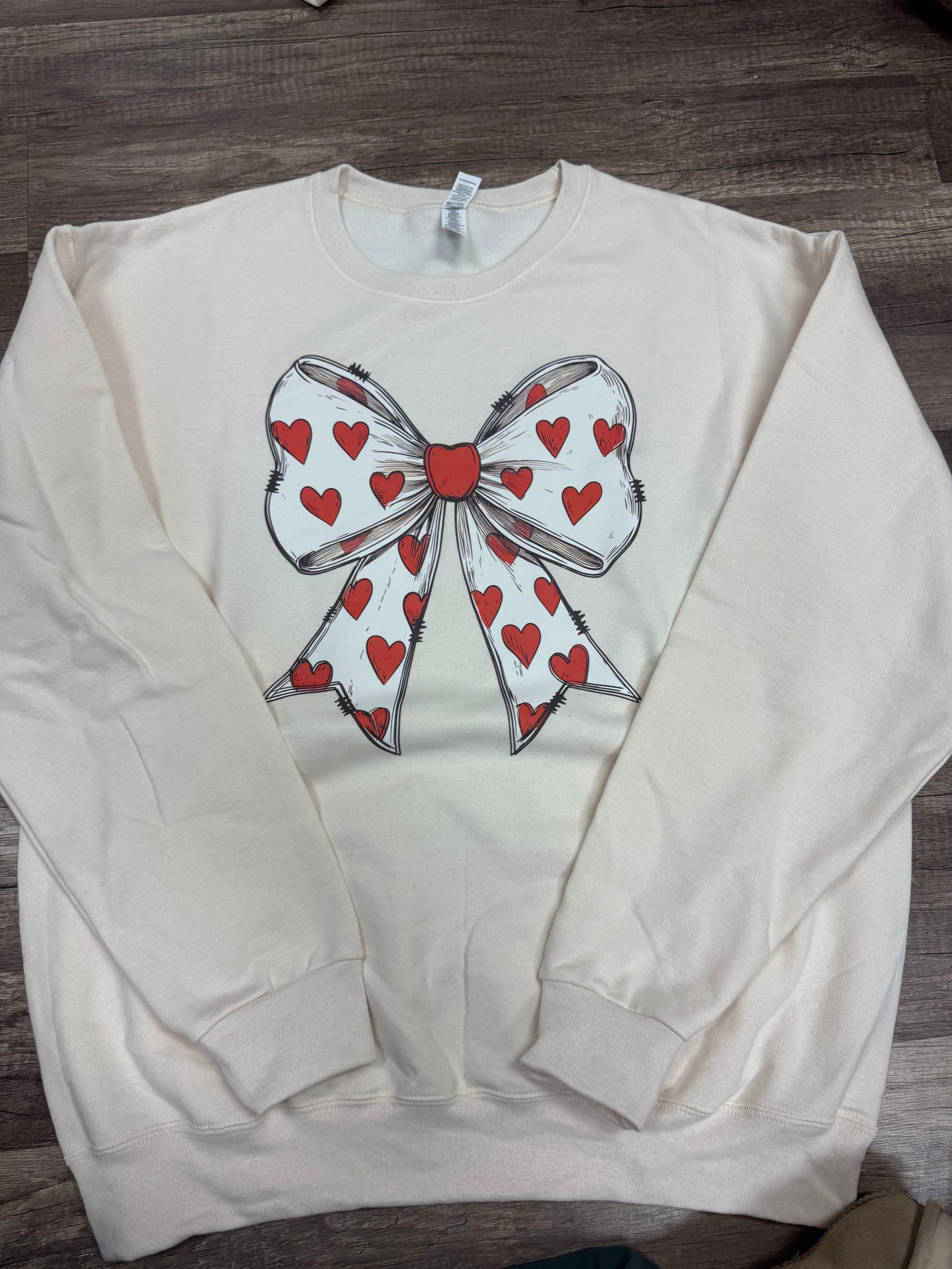 Big Heart Bow Sweatshirt