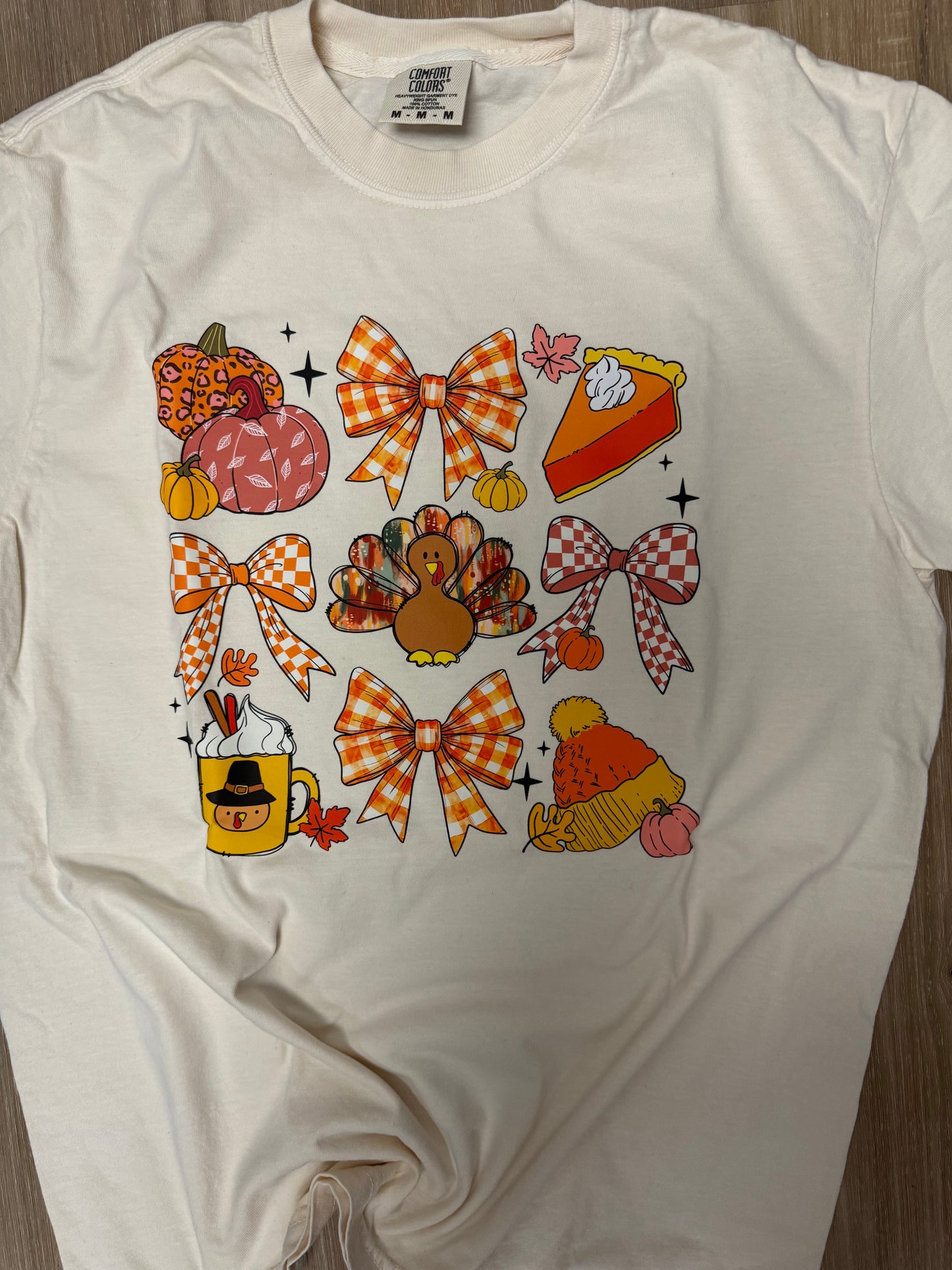 Thanksgiving Bow Collage Tee