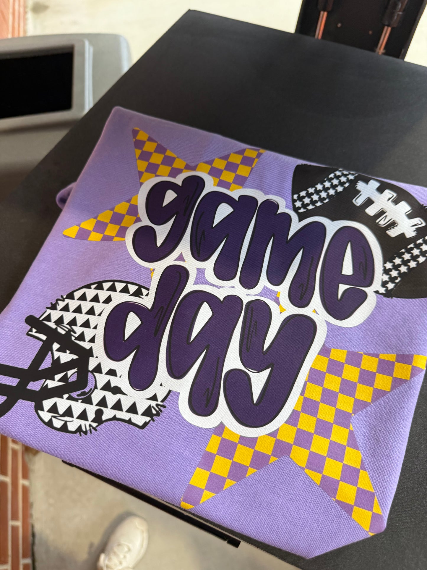 Purple and Yellow Game Day Tee