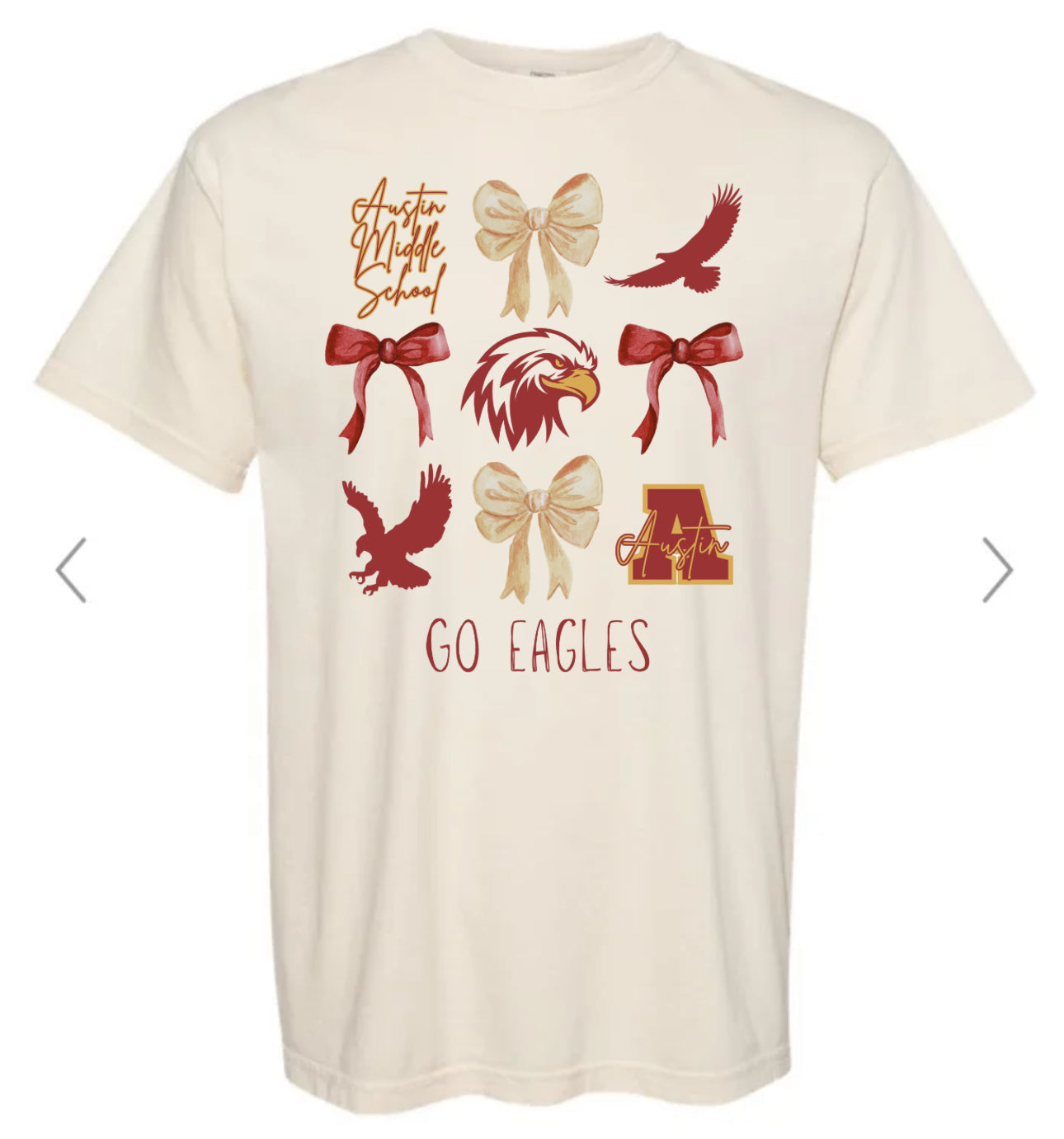 Austin Middle Eagles Bow Collage Tee