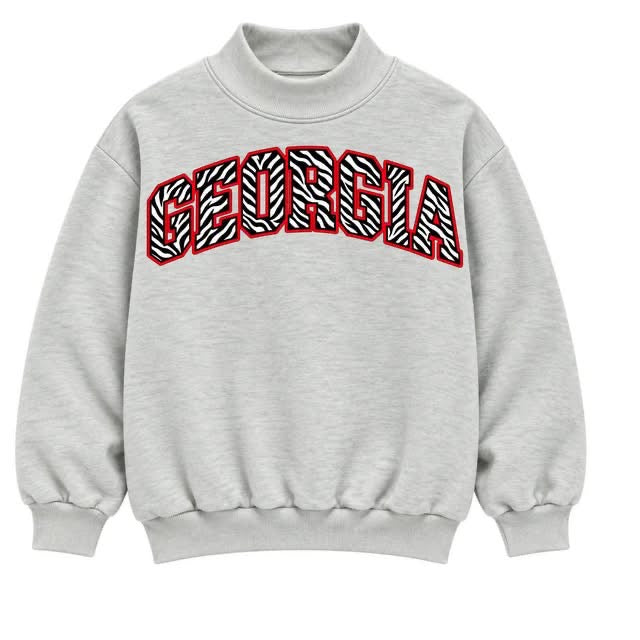 GEORGIA Zebra Print Mockneck Flash Sale