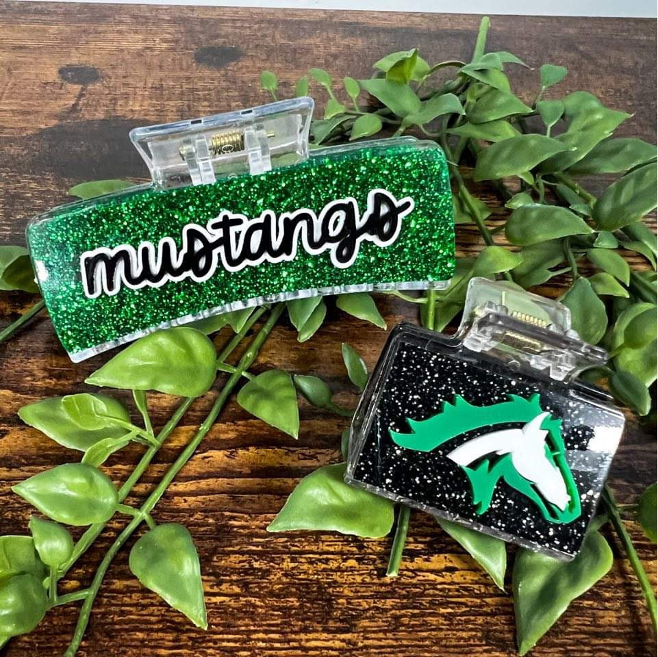 Kennesaw Mountain Mustangs Small Hair Clip