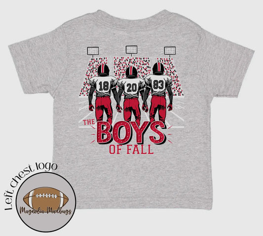 The Boys of Fall Red/Black - Magnolia Mudbugs Youth Tee