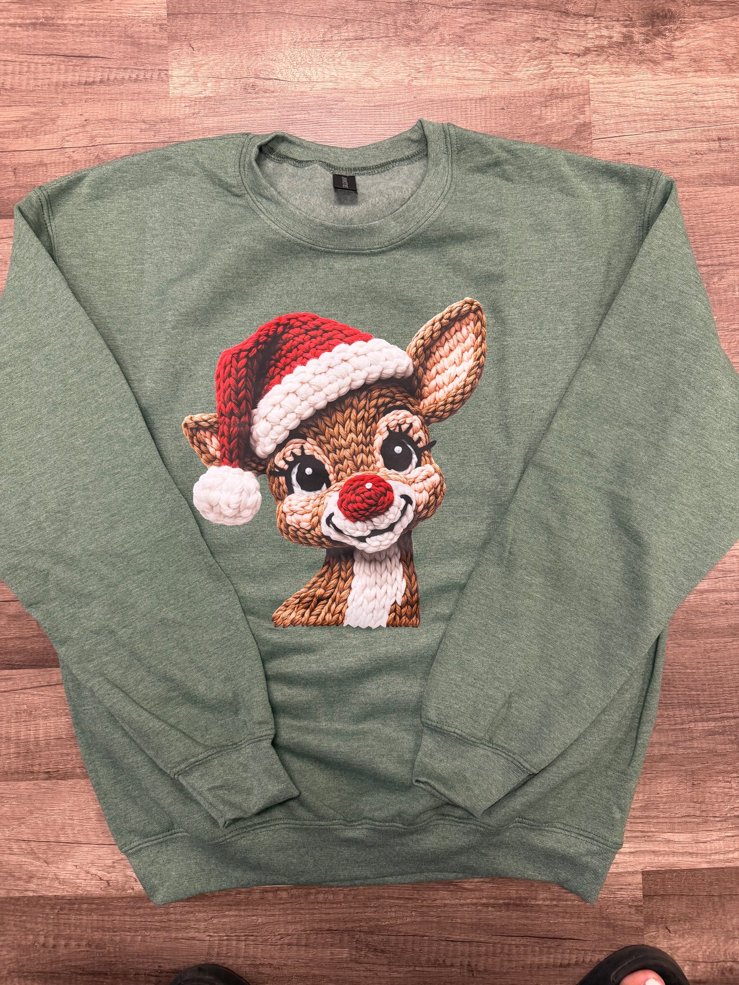 Yarn Reindeer Short Sleeve/ Long Sleeve/ Sweatshirt