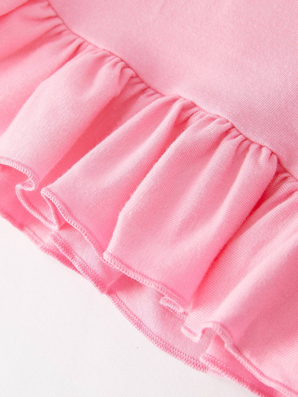 St. Patrick's Day Smocking Embroidered Pink Top+Pants Outfit Set