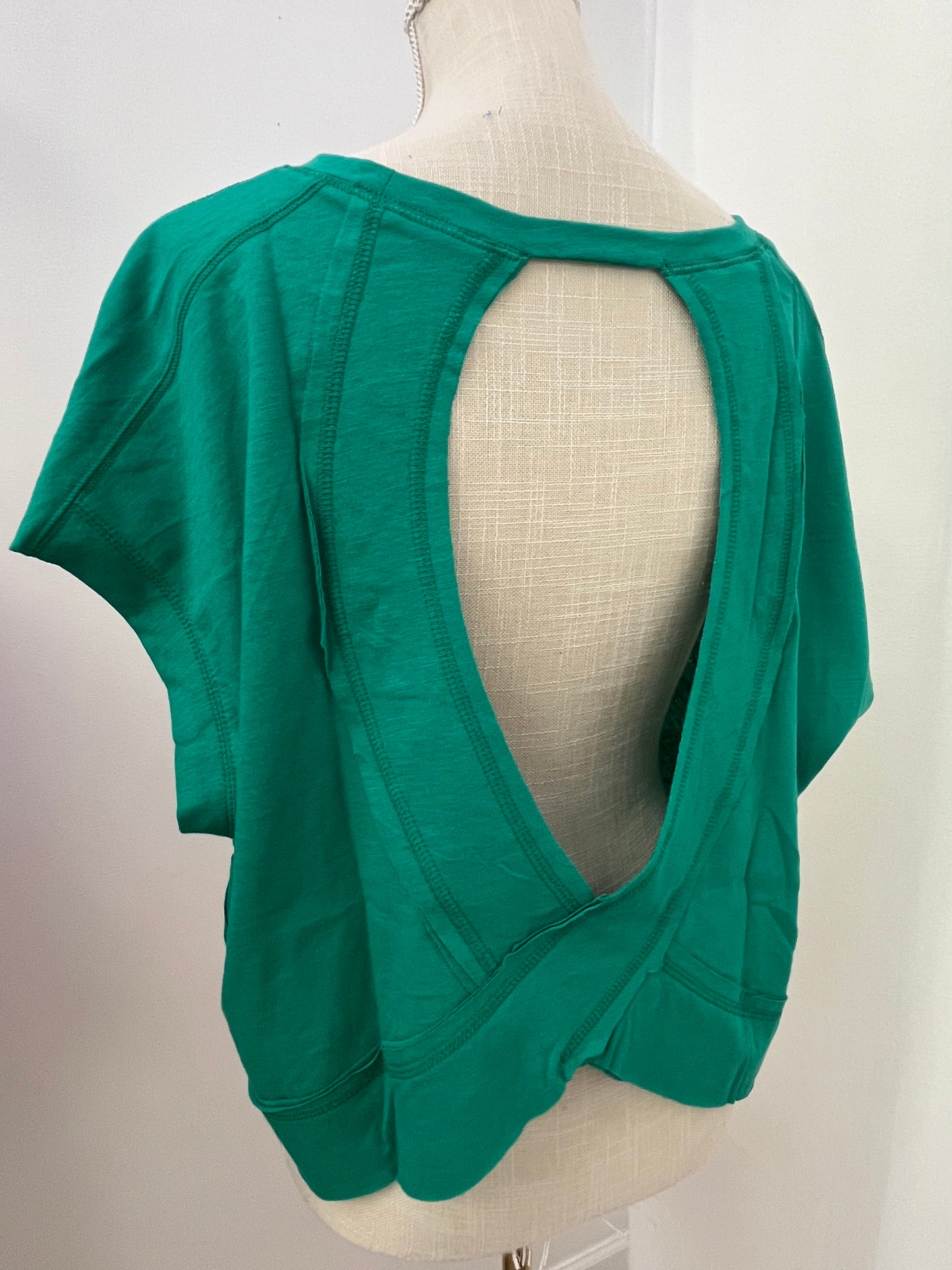 Cotton Slub Open Back Top