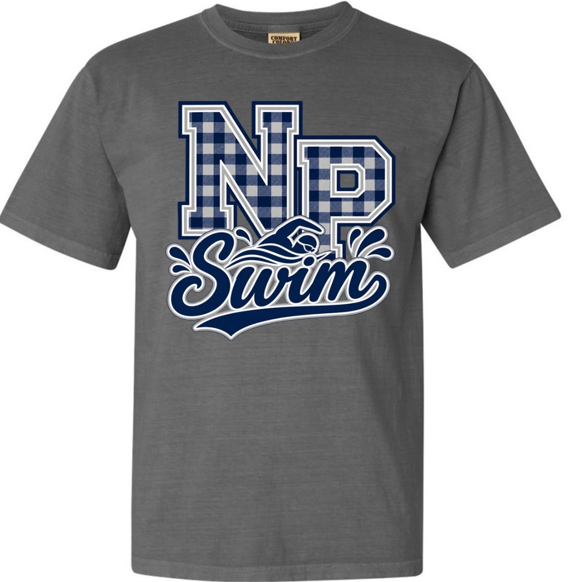 NP SWIM gingham on grey