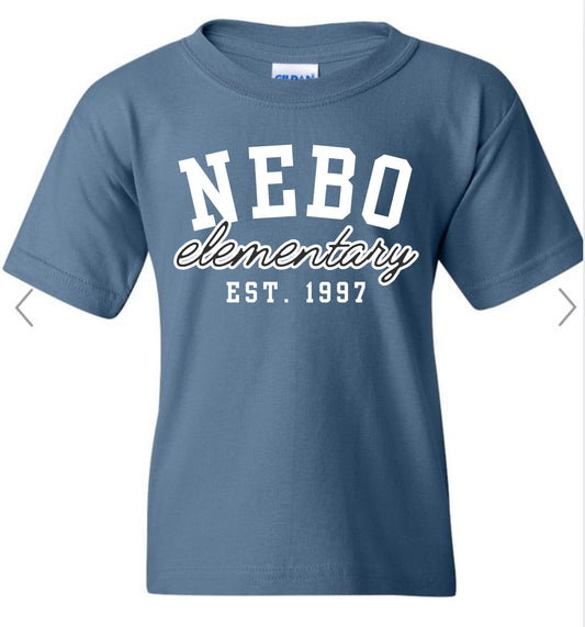 Nebo Elementary est 1997 on indigo blue