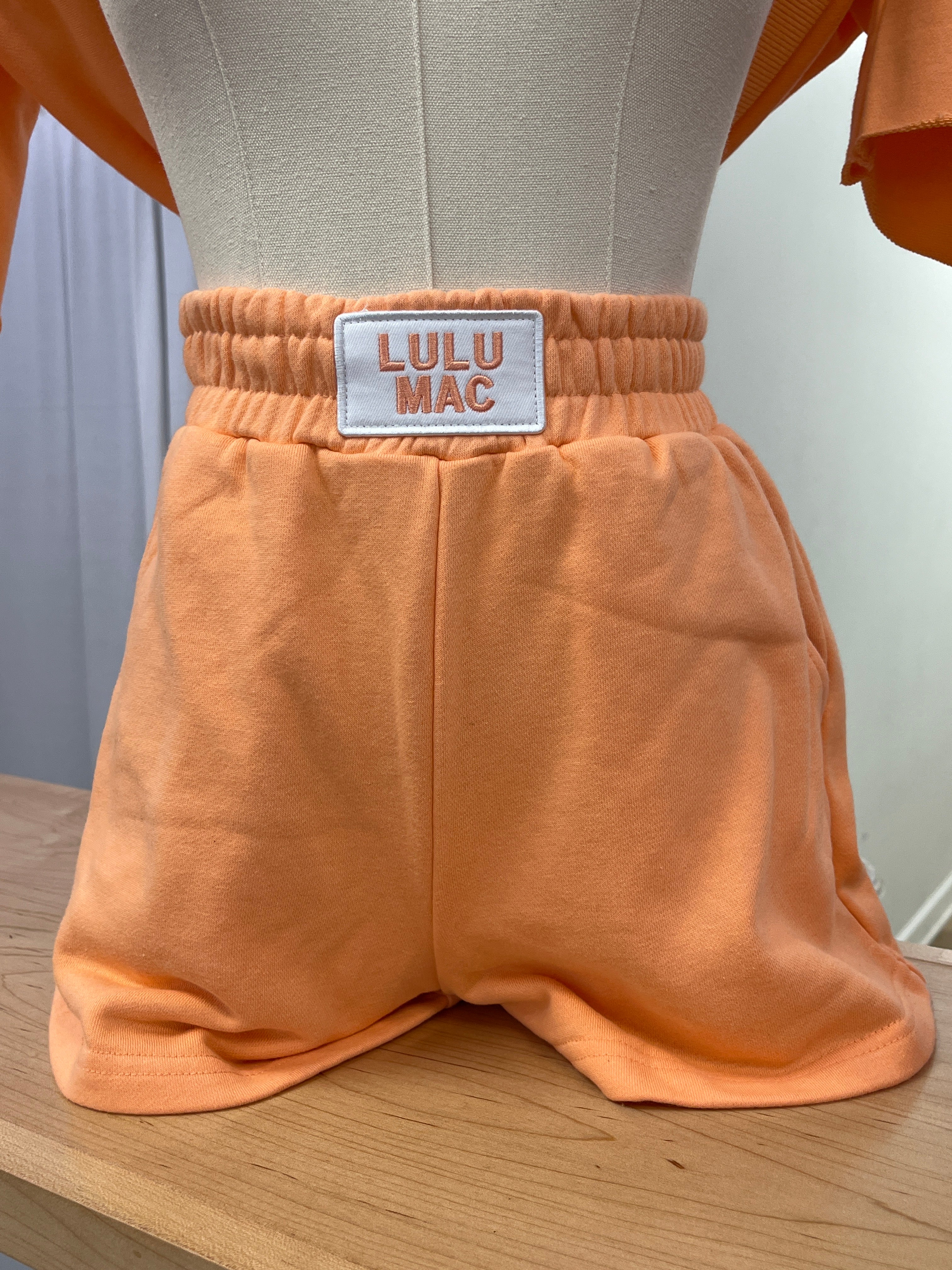 Lulu Mac Terry Cloth Short - Orange