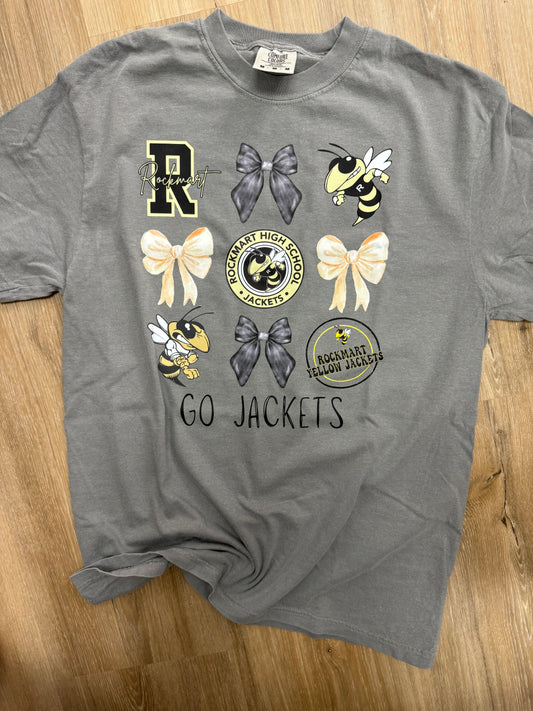 Rockmart Yellow Jackets Bow Collage Tee