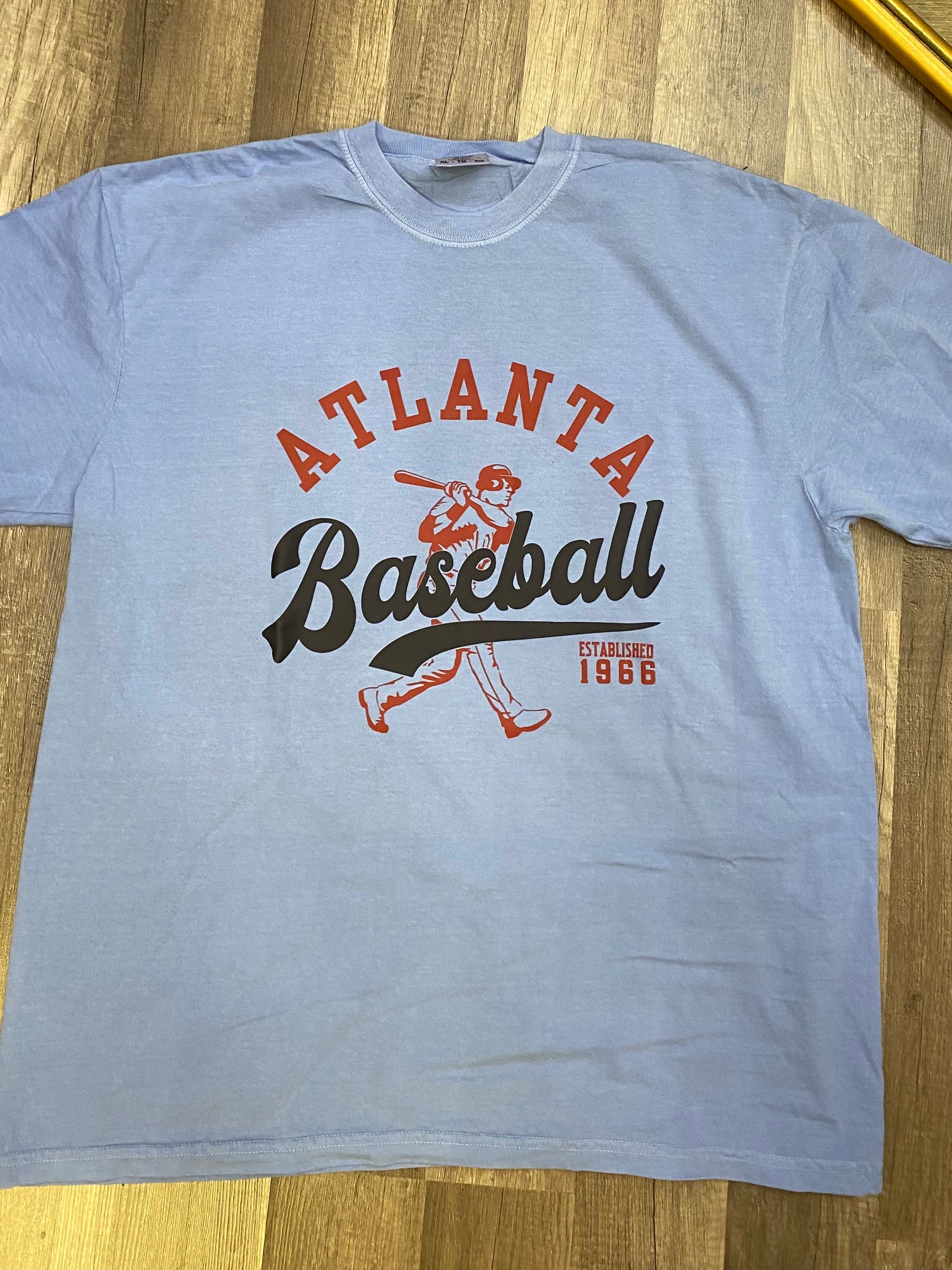 Atlanta Baseball 1966 with Player on Blue Jean
