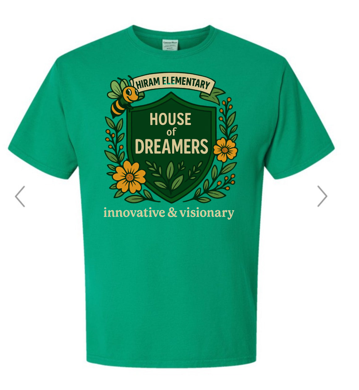 Hiram Elementary House of Bravery - Grass Green- ComfortWash