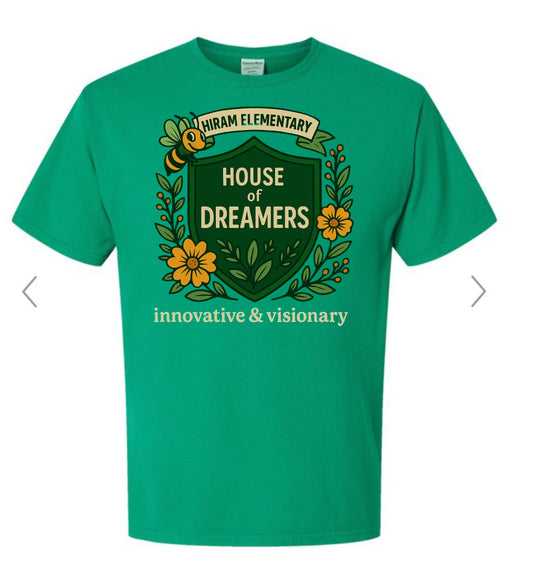 Hiram Elementary House of Bravery - Grass Green- ComfortWash