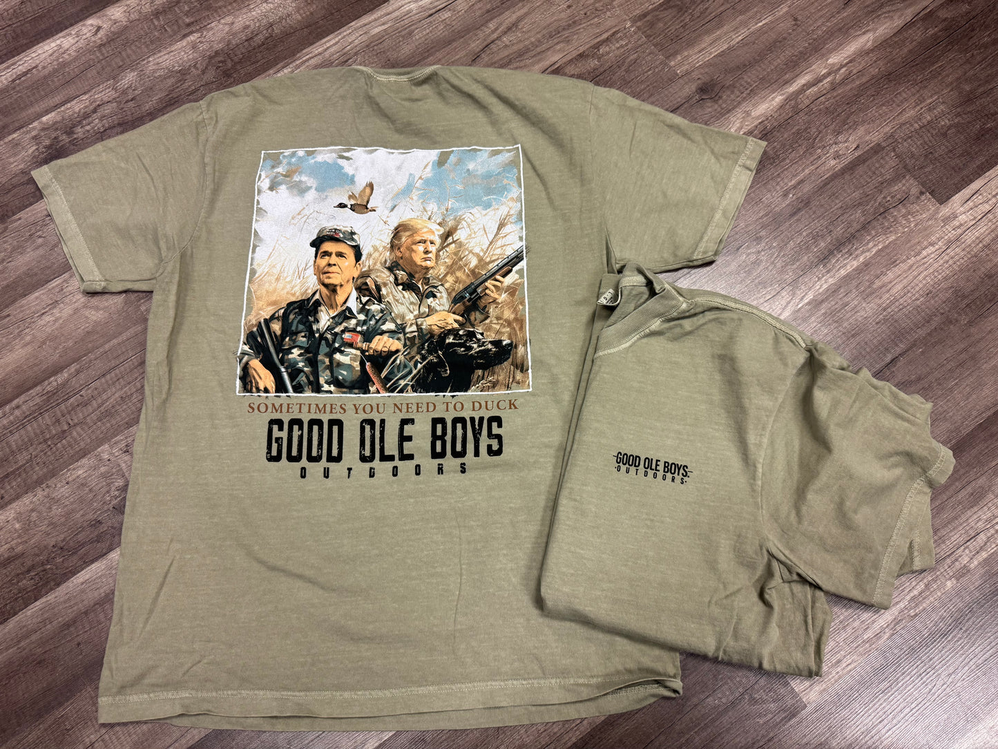 Good Ole Boys - Trump Reagan Duck Hunting Tee