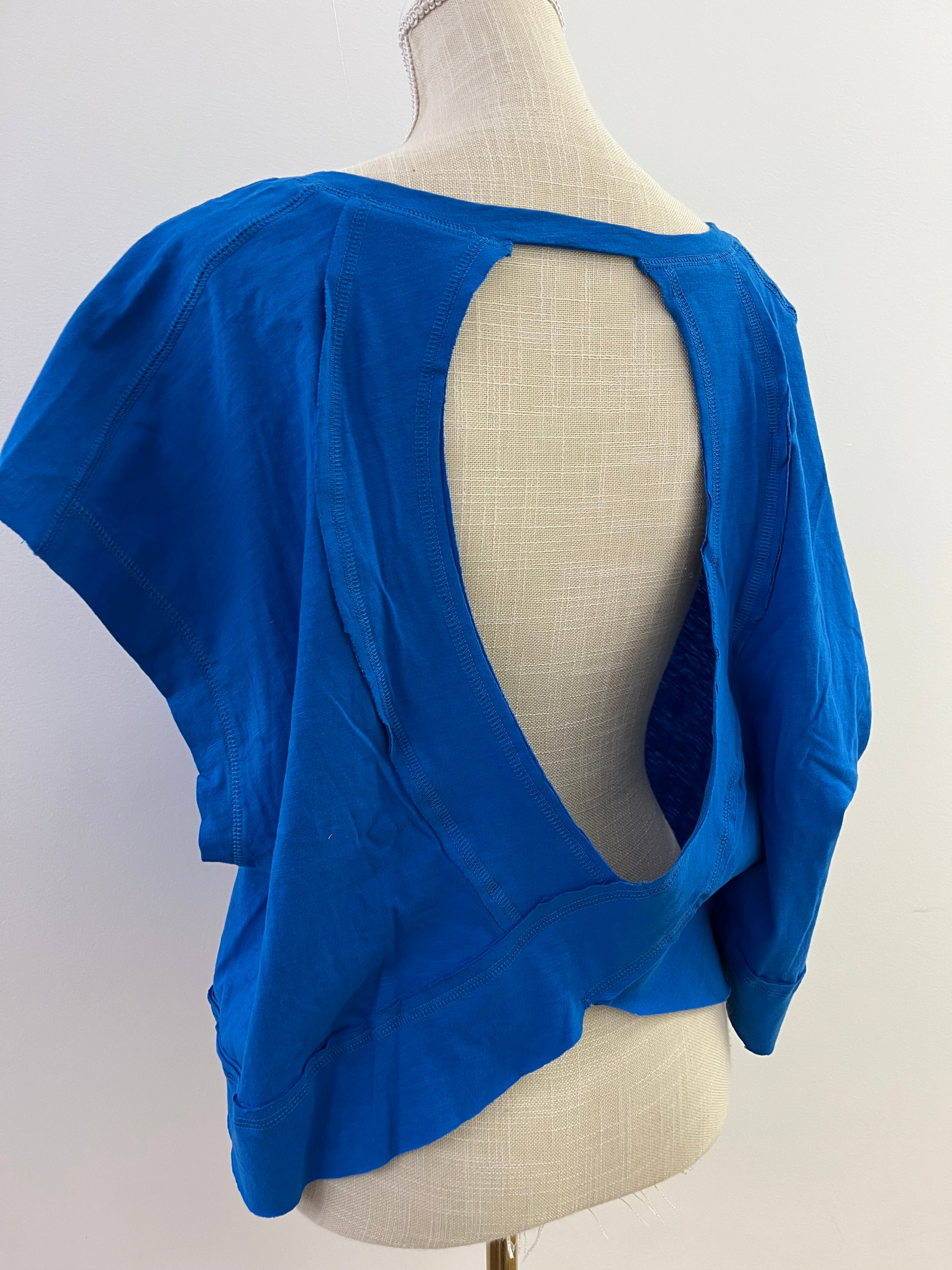 Cotton Slub Open Back Top