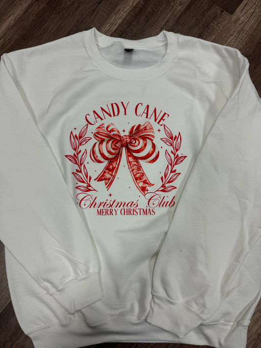 Candy Cane Christmas Club Sweatshirt