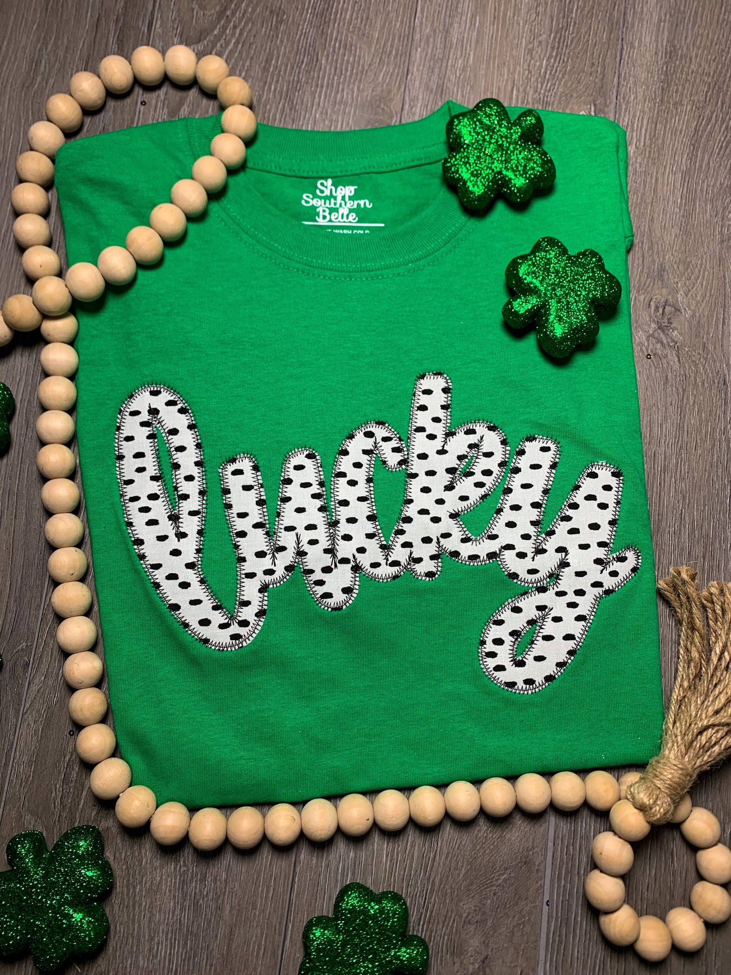 Lucky Saint Patrick’s Day Embroidered Short Sleeve