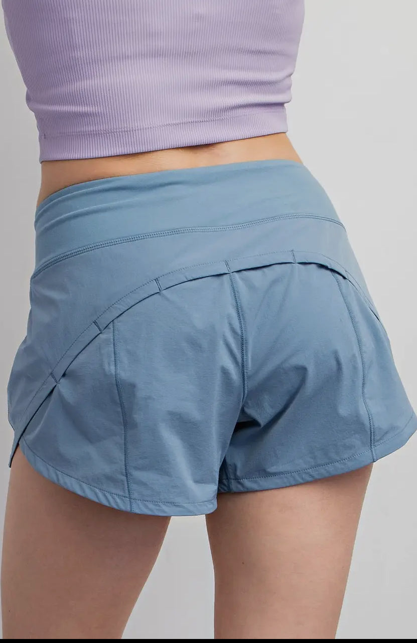 Stretch Woven And Butter Soft Combination Active Shorts