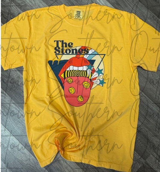 The Rolling Stones vintage neon citrus tee