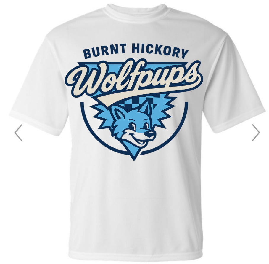 Burnt Hickory Wolfpups Retro Classic Half Circle