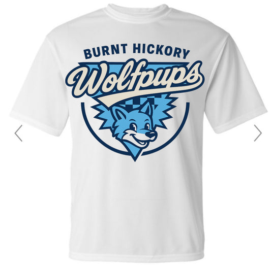 Burnt Hickory Wolfpups Retro Classic Half Circle