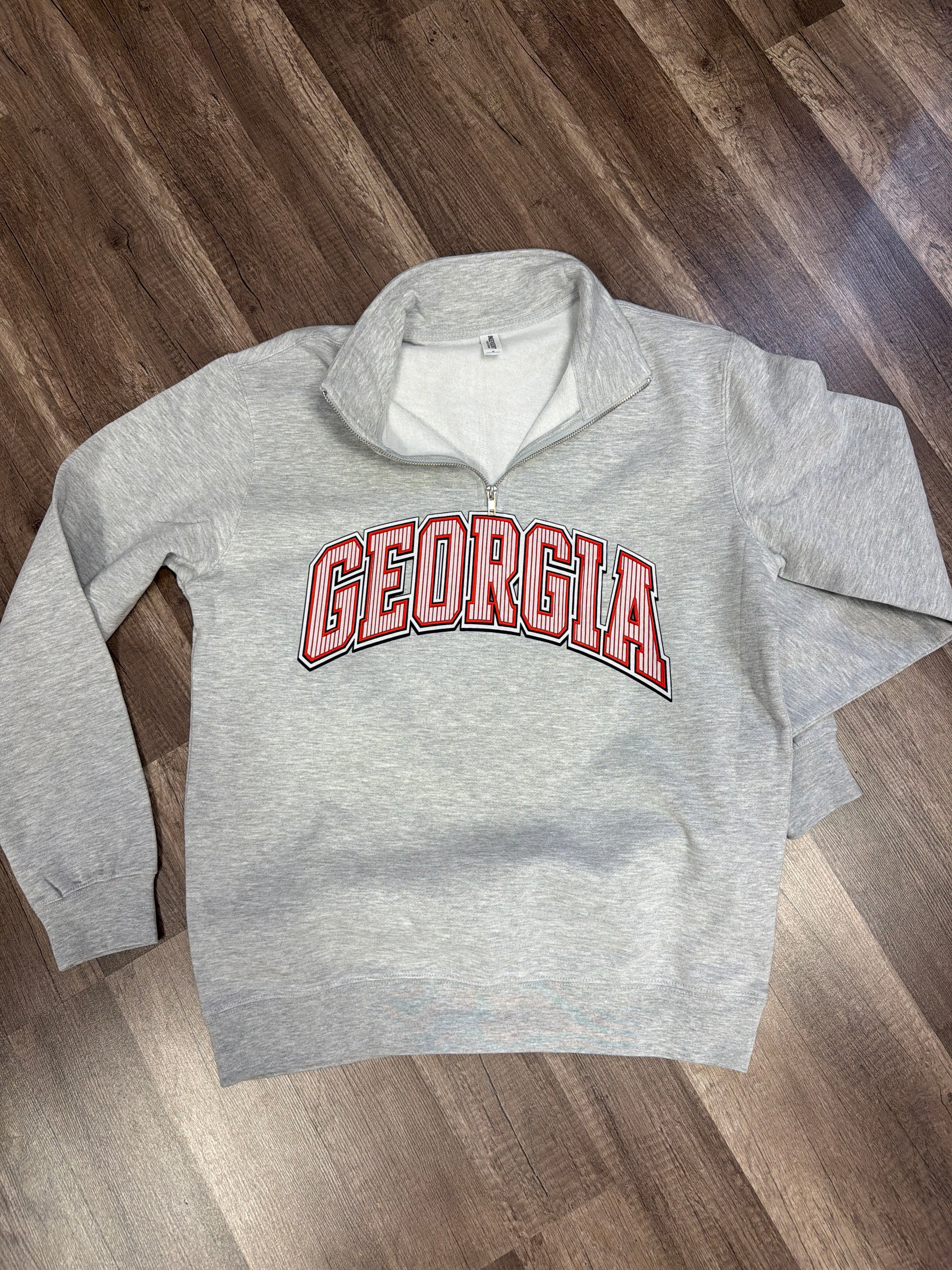 QUARTER ZIPS - Georgia Seersucker