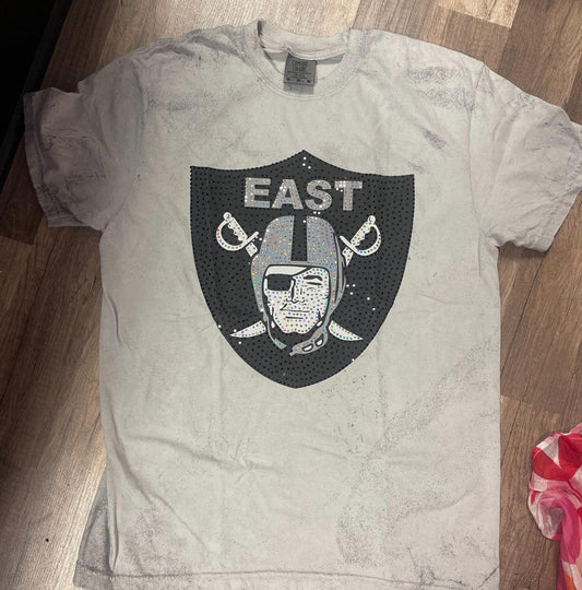 East Paulding Raiders Logo Sequin Tee